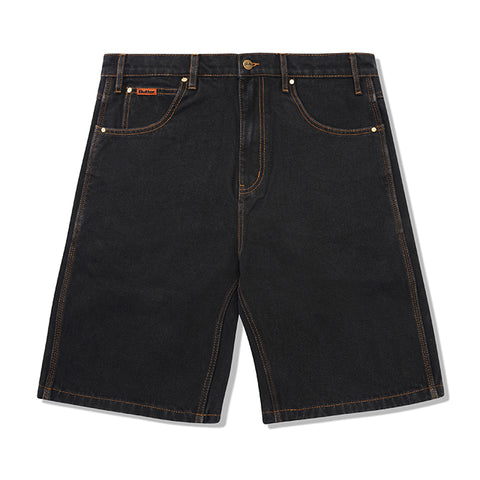 Butter Goods - Baggy Denim Shorts - Washed Black