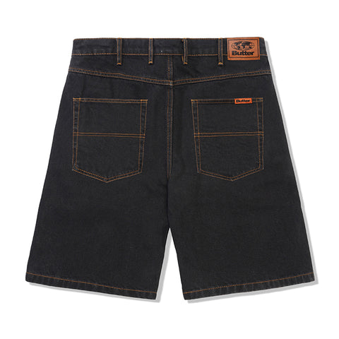 Butter Goods - Baggy Denim Shorts - Washed Black