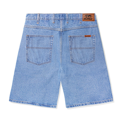 Butter Goods - Baggy Denim Shorts - Washed Indigo