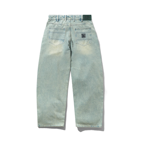 Butter Goods - Wide Cut Denim Jeans - Tinted Blue Wash