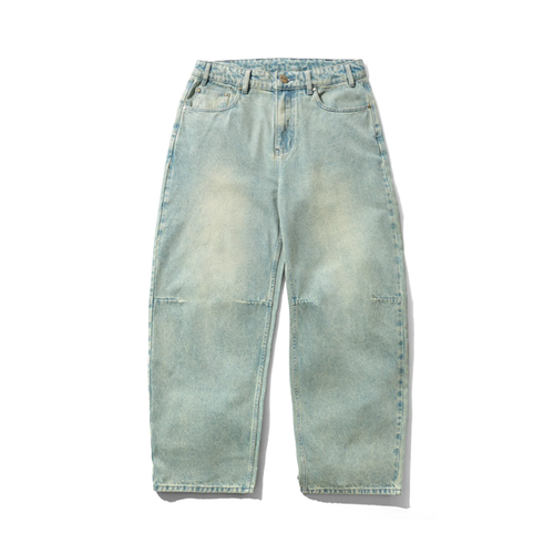 Butter Goods - Wide Cut Denim Jeans - Tinted Blue Wash