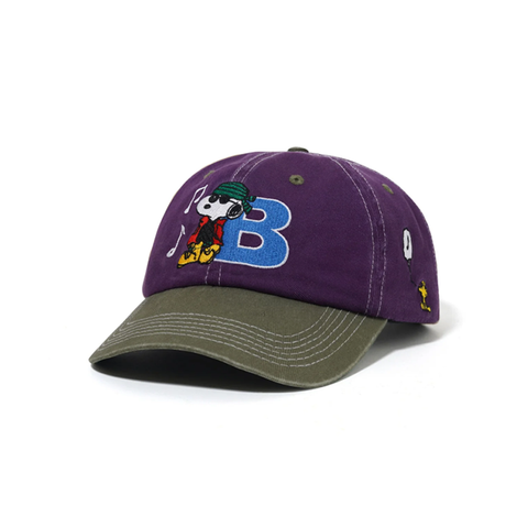 Butter Goods x Peanuts - Music Snapback Cap - Washed Purple/Fern