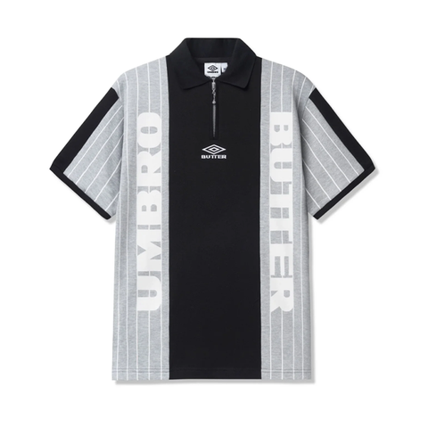 Butter Goods x Umbro - Athletica S/S Polo Shirt - Black