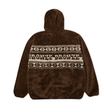 HUF x Bronze 56k - High Pile Full Zip Fleece - Brown