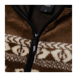 HUF x Bronze 56k - High Pile Full Zip Fleece - Brown
