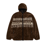 HUF x Bronze 56k - High Pile Full Zip Fleece - Brown