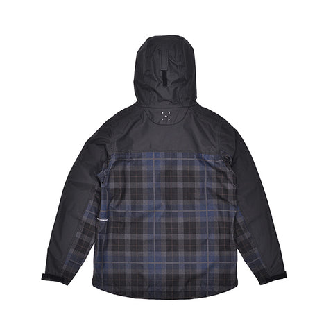 Pop Trading Co. - Pop Big Pocket Hooded Jacket - Black/Navy Check
