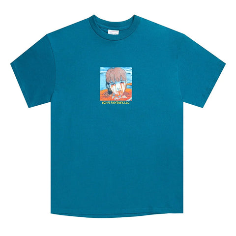 Sci Fi Fantasy - Leaking Eyes Tee - Sea Blue