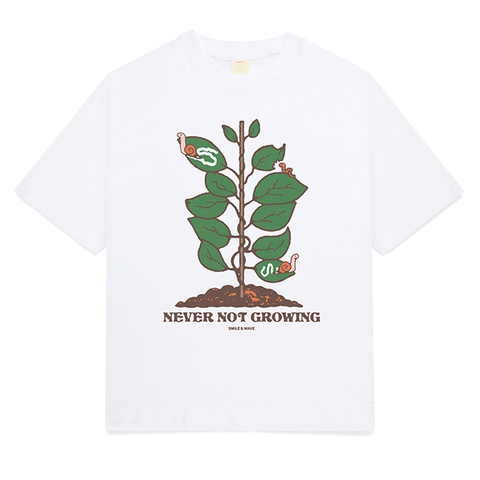 Smile and Wave - Growing Tee - White