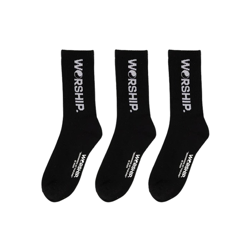 Worship Supplies - Core Socks 3 Pack - Black