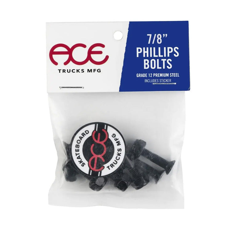 Ace Trucks - Deck Bolts - 7/8" Phillips - Black