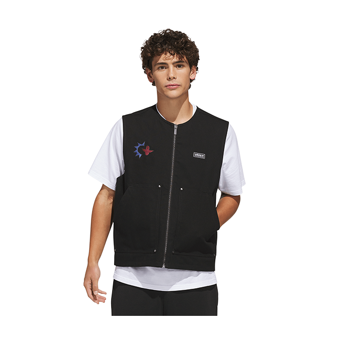 Adidas - Mark Gonzales Plaid Reversible Vest - Black