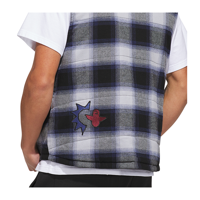 Adidas - Mark Gonzales Plaid Reversible Vest - Black