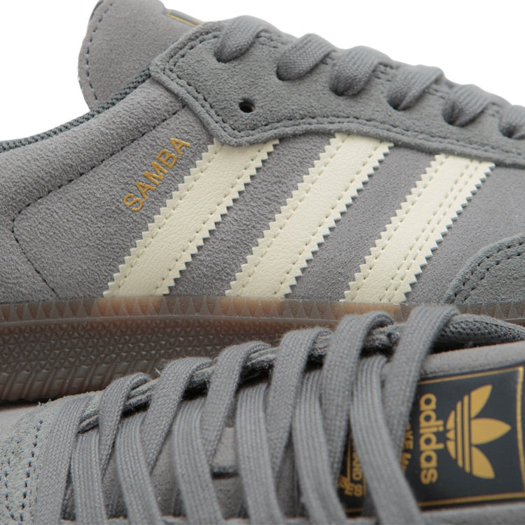 Adidas - Samba ADV - Grey Four/Cream White/Grey Three - Hemley Skateboarding