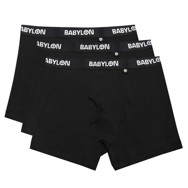 Babylon - Logo Underwear 3 Pack - Jet Black