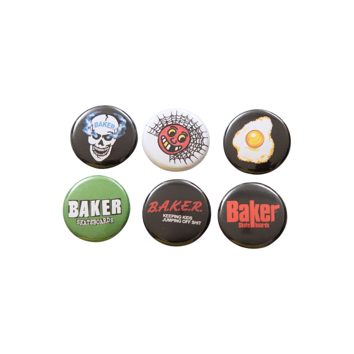 Baker - Any Questions Button 6 Pack - Assorted