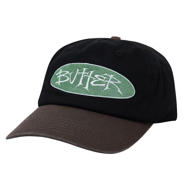 Butter Goods - Tide 5 Panel Cap - Washed Black/Dusk