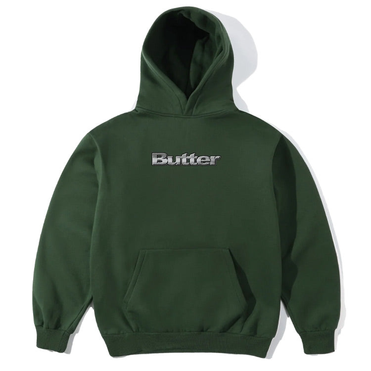 Butter Goods - Alloy Logo Pullover Hood - Bottle Green