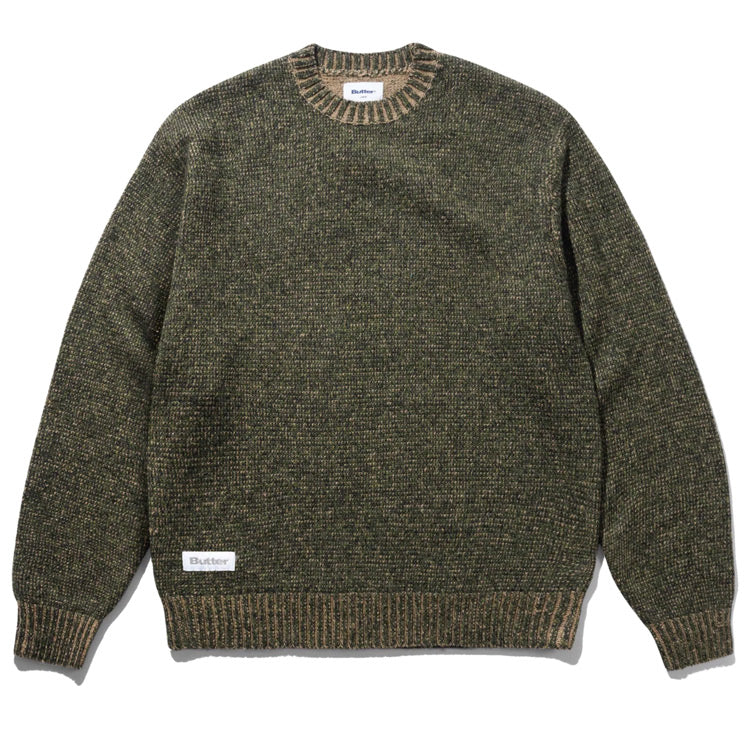 Butter Goods - Textured Knit Sweater - Army