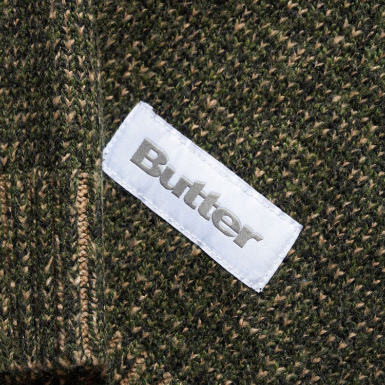Butter Goods - Textured Knit Sweater - Army