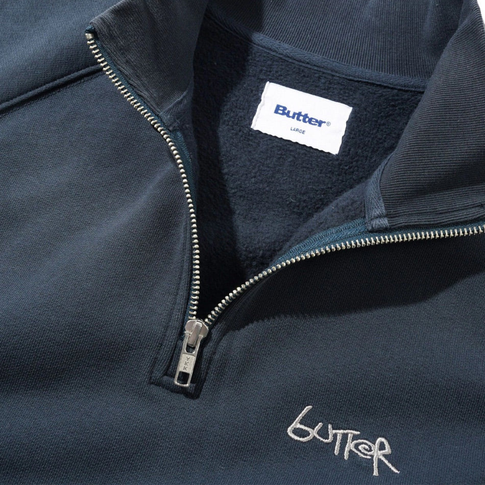 Butter Goods - Abseil 1/4 Zip Sweater - Navy