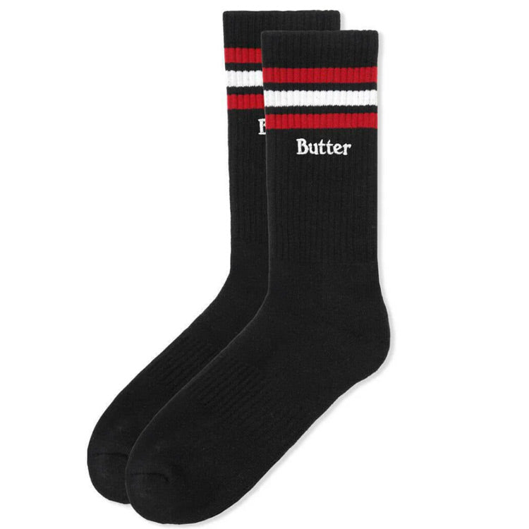 Butter Goods - Stripe Socks - Black 8