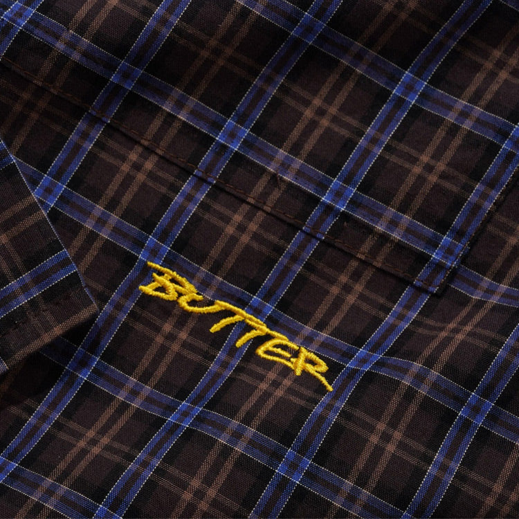 Butter Goods - Plaid Shirt - Brown/Cobalt