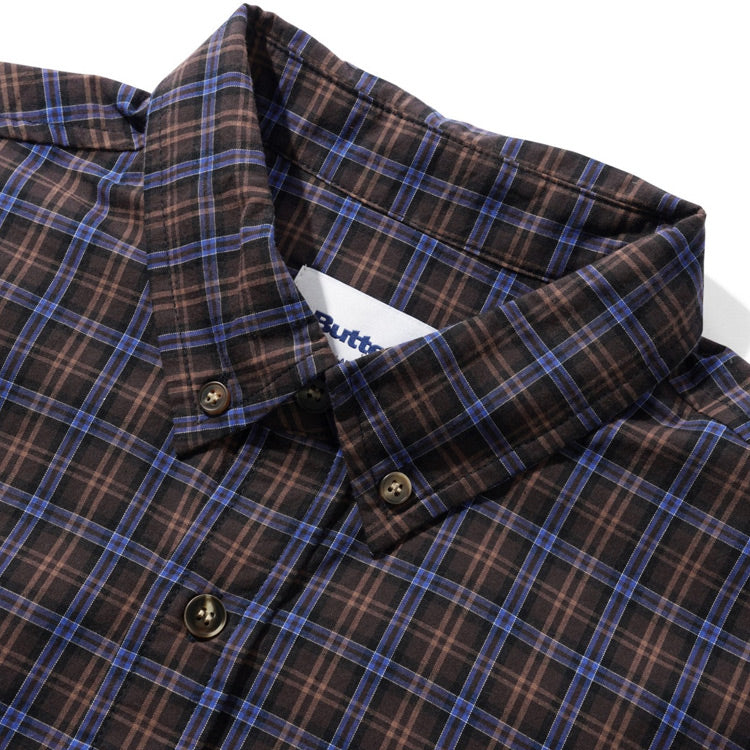 Butter Goods - Plaid Shirt - Brown/Cobalt