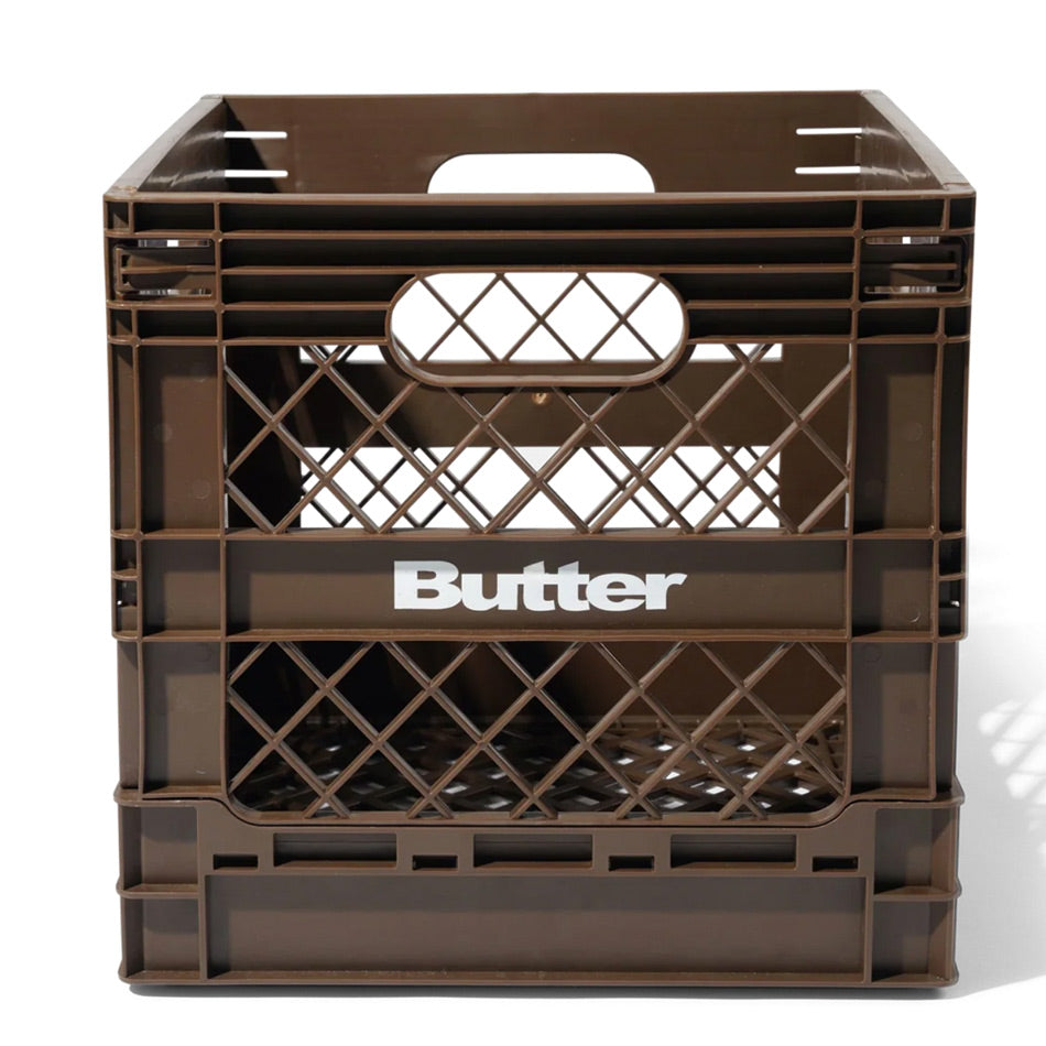 Butter Goods - Collapsible Record Crate - Brown