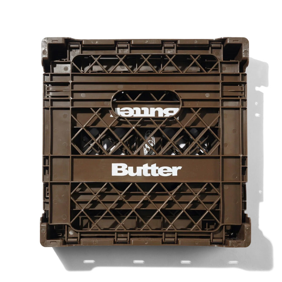 Butter Goods - Collapsible Record Crate - Brown
