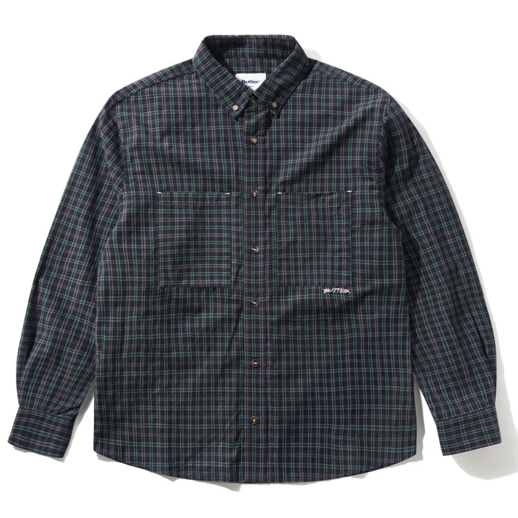 Butter Goods - Plaid Shirt - Navy/Forest
