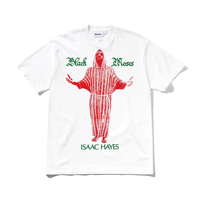 Butter Goods - Black Moses Tee - White