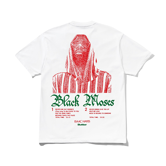 Butter Goods - Black Moses Tee - White