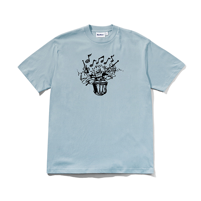 Butter Goods - Blaring Tee - Grey Blue