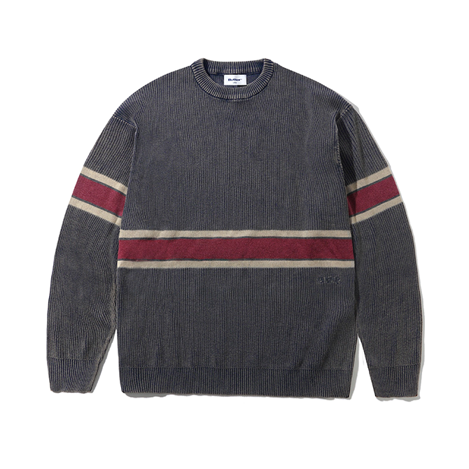 Butter Goods - Break Knit Sweater - Washed Navy