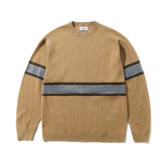 Butter Goods Break Knit Sweater - Washed Tan