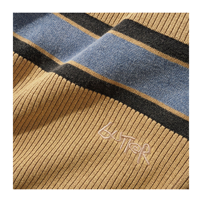 Butter Goods Break Knit Sweater - Washed Tan