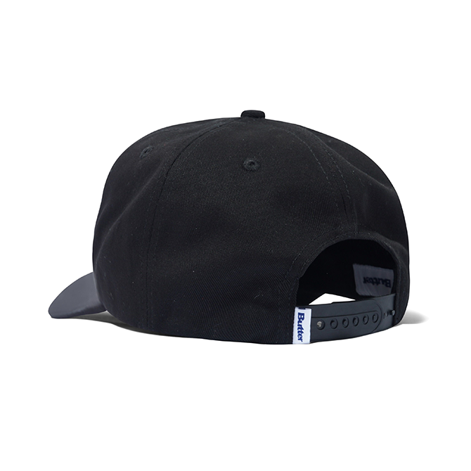 Butter Goods - Collegiate 6 Panel Cap - Black