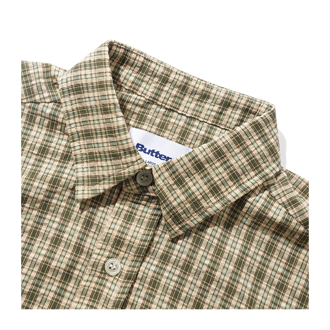 Butter Goods - Equipment S/S Shirt - Moss/Yellow
