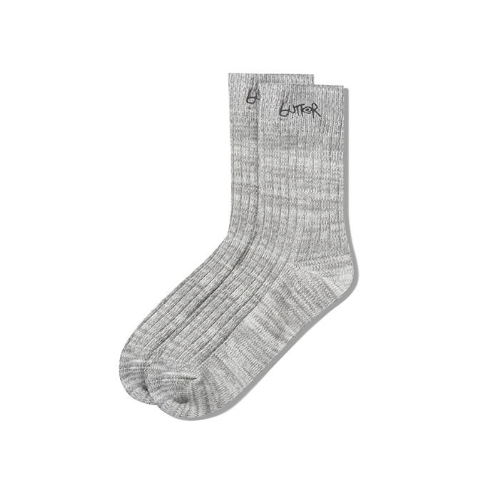 Butter Goods - Mid-Cut Socks - Ash