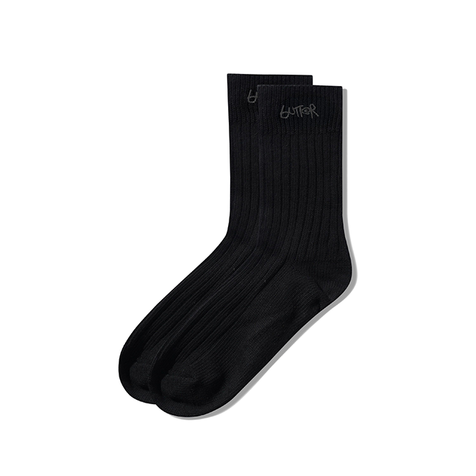 Butter Goods - Mid-Cut Socks - Black