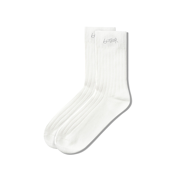 Butter Goods - Mid-Cut Socks - White