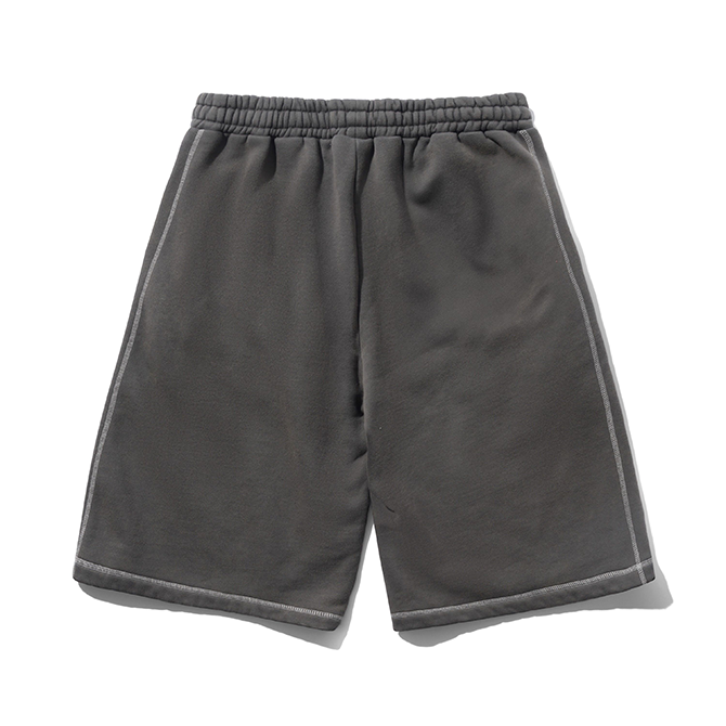 Butter Goods - Overlock Stitch Fleece Shorts - Washed Black