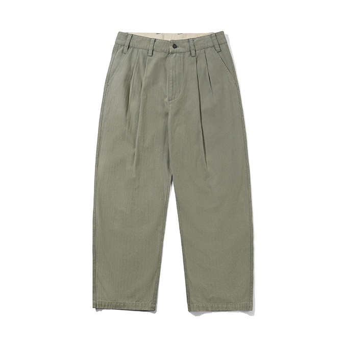 Butter Goods - Pleated Trousers - Washed Fatigue