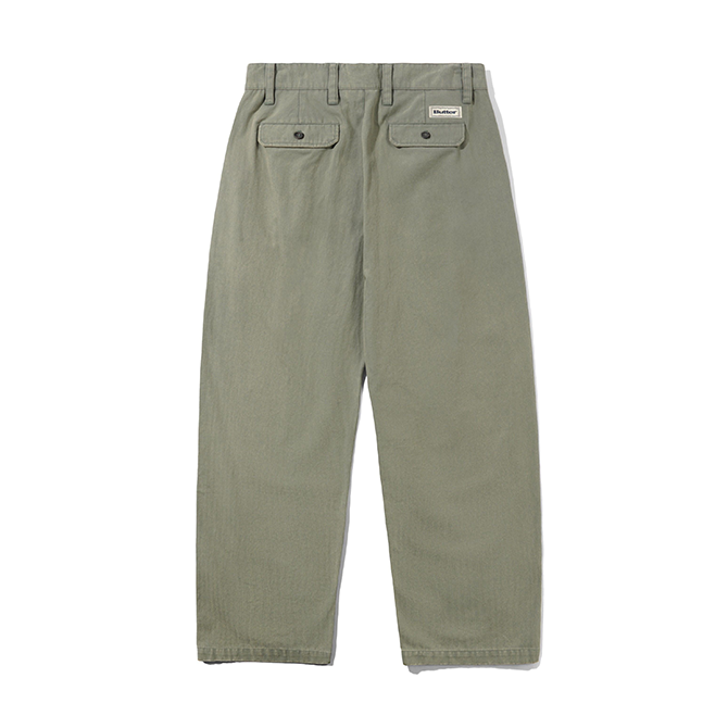 Butter Goods - Pleated Trousers - Washed Fatigue