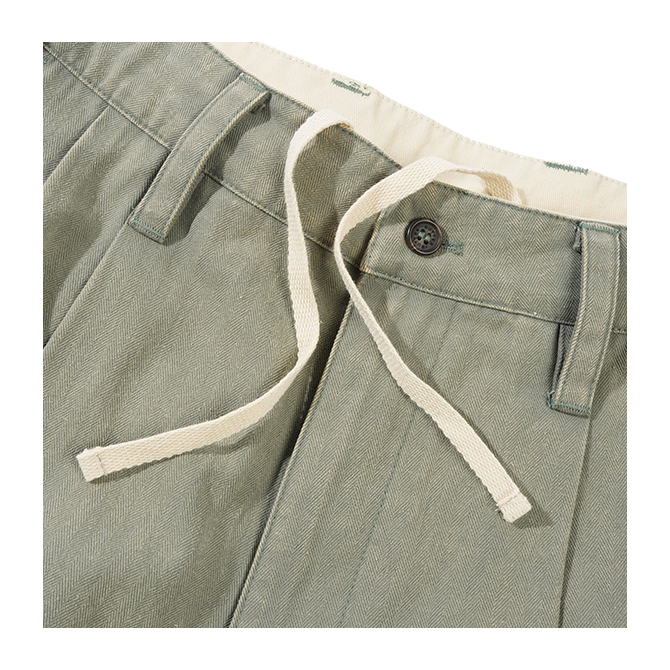 Butter Goods - Pleated Trousers - Washed Fatigue