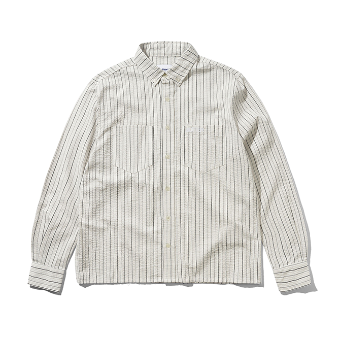 Butter Goods - Seersucker Shirt - White