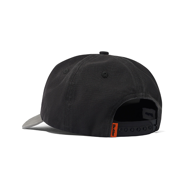 Butter Goods - Stretch 5 Panel Cap - Washed Charcoal
