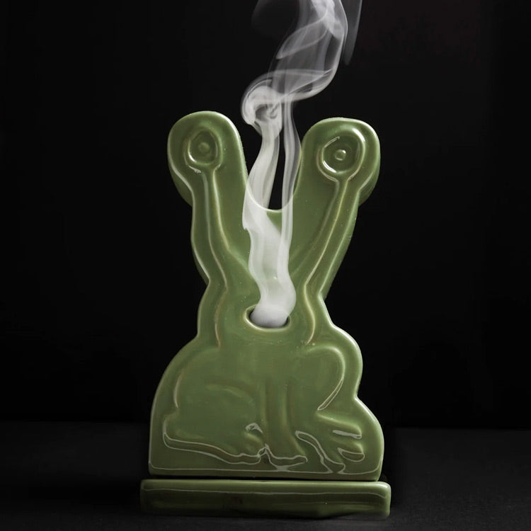 Butter Goods x Daniel Johnston - Frog Ceramic Incense Holder - Light Green