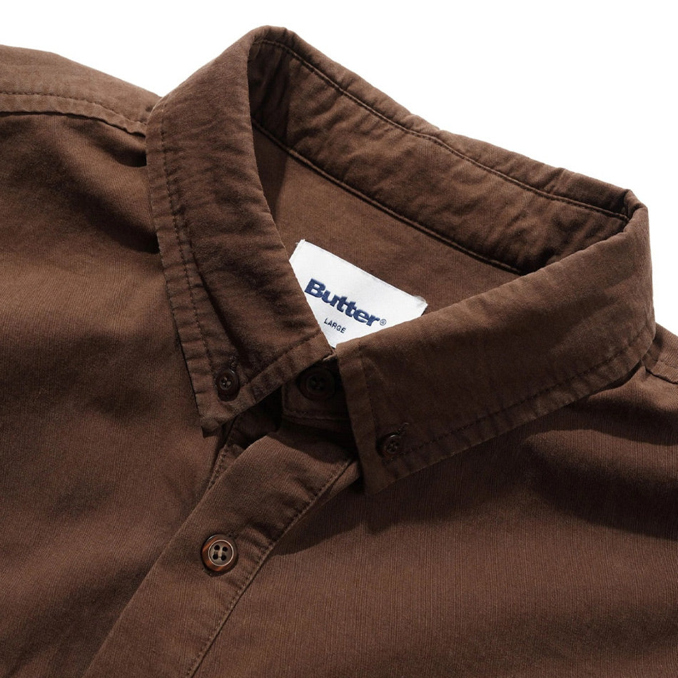 Butter Goods - Abseil L/S Shirt - Washed Bark